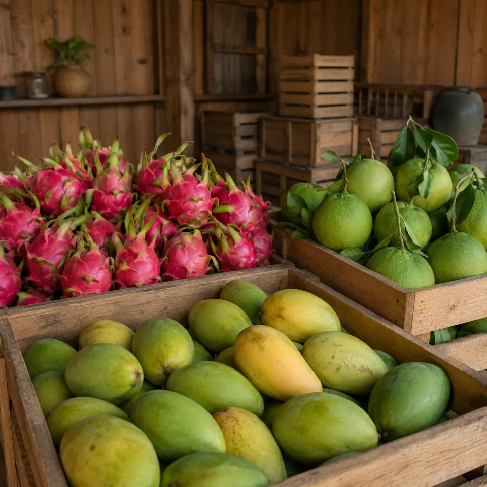 Vườn trước khi bón phân và phun thuốc — cây còi, lá vàng, sâu bệnh — sau